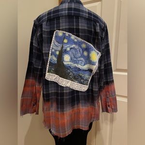 Upcycled van Gogh Flannel